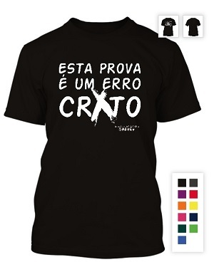 esta prova &eacute; um erro crato