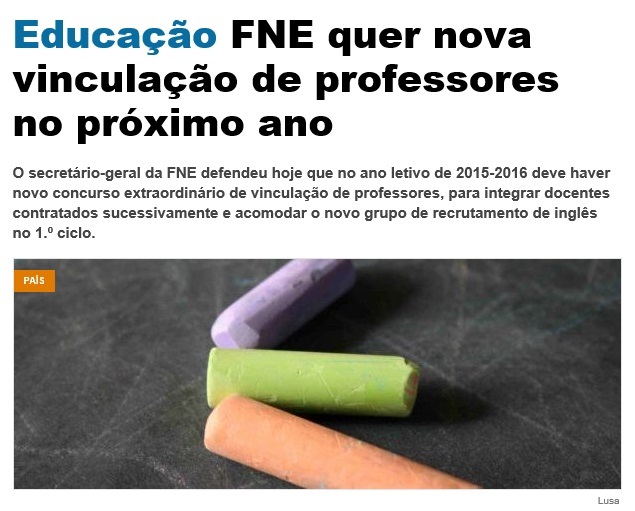 Nova vincula&ccedil;&atilde;o