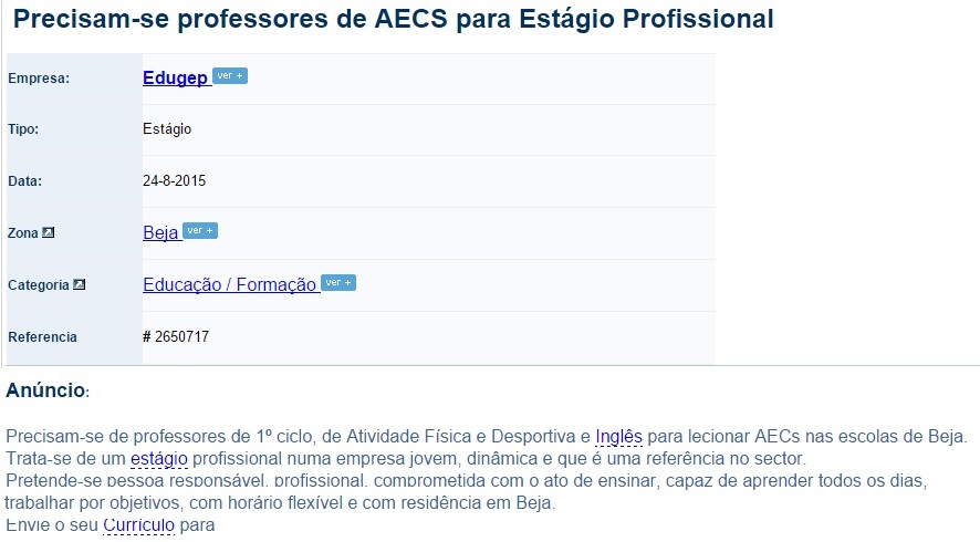 aec estagi&aacute;rios